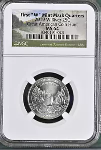 2019 W 25c NGC MS64 Great American Coin Hunt West Point Quarter - Bild 1 von 2