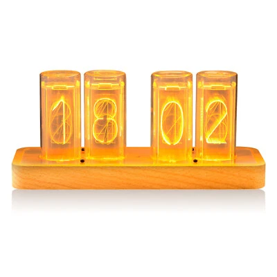 Modern Digital LED Clock Home Décor Desk Clock Ref Vintage Nixie Tube Clock  - Image 1 of 4