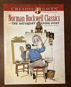 The Saturday Evening Post Norman Rockwell Coloring Book 2017 Creative Haven - Picture 1 of 10