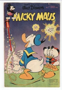 Micky Maus 1954 Nr. 1 altes Original Heft in guten Zustand ! - Bild 1 von 5