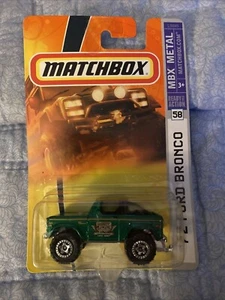 Ford Bronco 1972 Matchbox 2007 MBX #58 - verde (L5045) - Imagen 1 de 2