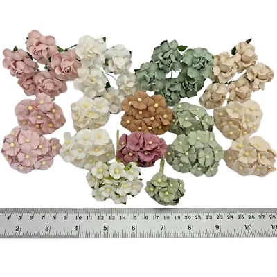 140 Mixed Pantone Roses Wedding Scrapbooking Craft Paper Flower (TH-140/QA5) - Image 1 of 4