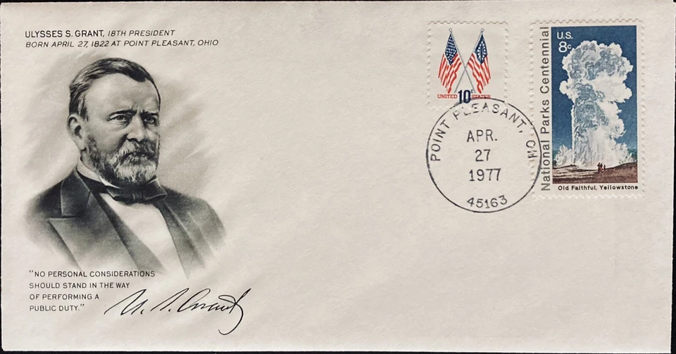 FDC~1976 18th PRESIDENT~ULYSSES S. GRANT - Image 1 of 1