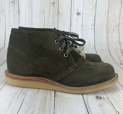 Chippewa Milford Chukka Boots USA Brown Roughout Leather Mens Choose Size - Image 1 of 4