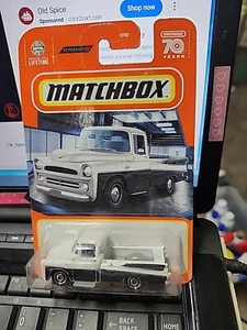 Matchbox Dodge Sweptside Pickup 14/100 White Black 1:64 Scale Diecast Car 2022 - Picture 1 of 5