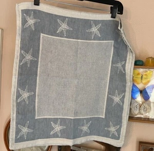 8 Tessitura Pardi Linen Cotton Napkins Starfish Shell sea Italy 18 3/4" x 20.5" - Picture 1 of 7