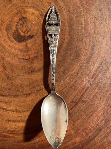 Sterling Silver Souvenir Spoon H.H. Tammen Curio Co California Antique Silver Cover