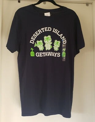 Camiseta Animal Crossing New Horizons Isla Desierta Escapadas Hombres Talla L NUEVA Foto 1 de 4