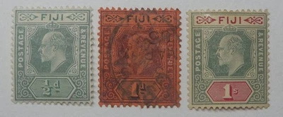 Juego FIJI KEVII 1904 (SG115-117) - Usado y Como Nuevo - £50 Foto 1 de 2