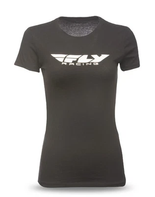Fly Racing Corporate Womens Short Sleeve T-Shirt Black - Image 1 of 2
