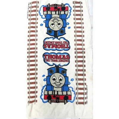 VTG 80s/90s Thomas The Tank Engine Terry Cloth Kids Towel Southern Terry USA - Image 1 of 4