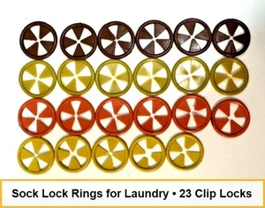 Sock Lock Rings for Laundry 23 Clip Locks (as pictured) - Picture 1 of 4