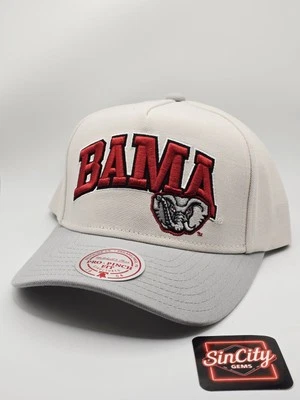 Mitchell & Ness NCAA Alabama Bama Crimson Tide Pro Pinch Snapback Hat A-Frame  - Image 1 of 4