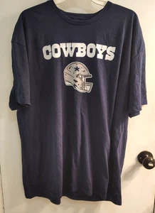 Fanatics NFL Dallas Cowboys Herren T-Shirt Größe 2XL Blau Neu ohne Etikett - Bild 1 von 4