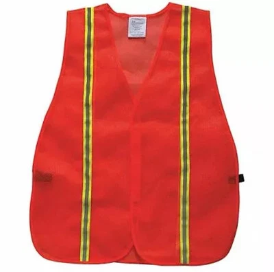 CONDOR 53YL96C Back Stp Vest, Unrated Orange/Red, Univ 53YL96C - Image 1 of 4