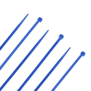 NavePoint 4 Zoll Nylon blau Kabelbinder 18 Pfund 100er Pack - Bild 1 von 3