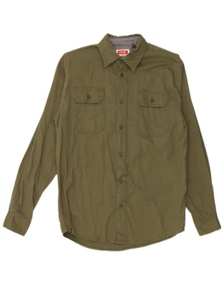 WRANGLER Mens Shirt Small Green Cotton AB09 - Image 1 of 3