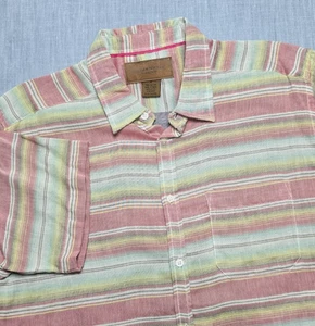 Clearwater Outfitters Medium Multicolor Stripe Short Sleeve Button Down Shirt - Picture 1 of 10