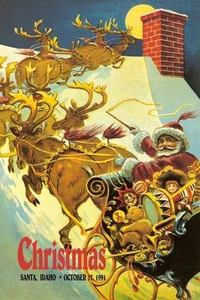 Estampillas de Papá Noel de Navidad #2579 y #2582-#2585 Programa FD 29c - Imagen 1 de 2