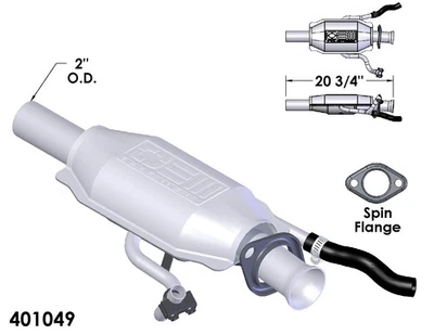 Каталитический конвертер для Ford Escort 1988-1989 годов выпуска - Изображение 1 из 2