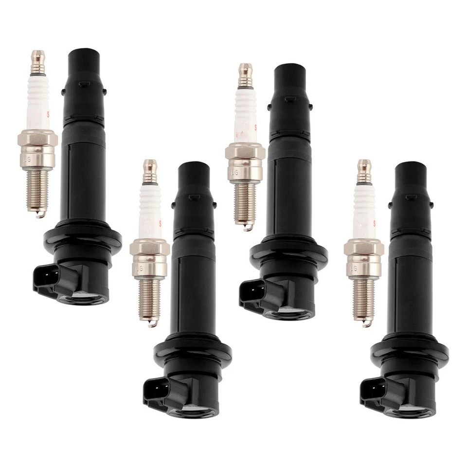 4x Ignition Coil & Spark Plug Set For Yamaha FZS1 FZ1 YZFR1 YZFR6 VMAX1700 Vmax — 第 1/4 张图片