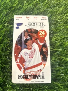 Red Wings vs St Louis Blues Ticket Stub 07.03.2003 Fedorov Hattrick - Bild 1 von 2