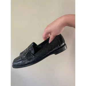 Mocasines de cuero tejidos a mano Sesto Meucci para mujer talla 6 Italia  - Imagen 1 de 8