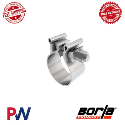 Borla 2" T-304 Stainless Steel AccuSeal Single Bolt Band Clamp - 1.25" Wide Band - Image 1 of 2