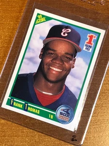 1990 Score FRANK THOMAS ROOKIE CARD #663 RC 1st Round Pick Chicago White Sox FT2 - Picture 1 of 3