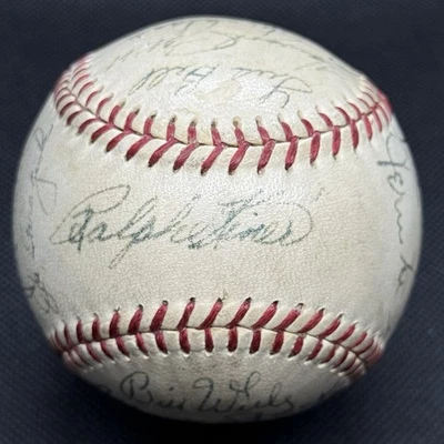 1951 Pittsburgh Pirates Team Signed Baseball Ralph Kiner Danny Murtaugh JSA LOA  - Image 1 of 4