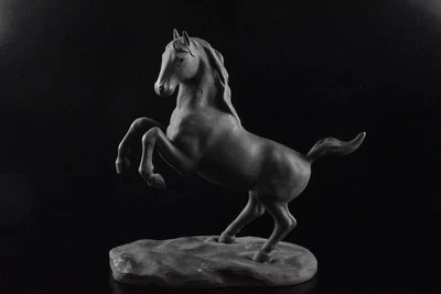 K8463: Antigua ESTATUA DE CABALLO de cobre japonesa escultura adorno estatuillas Okimono Foto 1 de 4