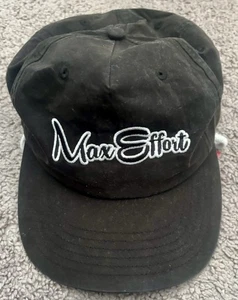 Max Effort Ballcap Erwachsene Einheitsgröße schwarz neu mit Etikett (S2665) - Bild 1 von 1