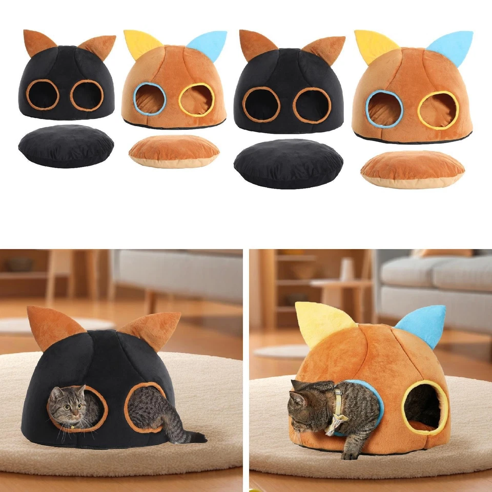 Cat Bed for Indoor Cats,Self Warming,Cat Tent Cave,Pet Supplies Kennel Cozy Cat - Image 1 of 1
