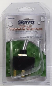 Interruptor y anillo de retención SIERRA con punta de cromo satinado iluminado (encendido y apagado SPDT) TG23010 - Imagen 1 de 3