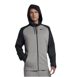 Nike Men's Dri-Fit Utility Core Jacket Grey Black Medium Lightweight - Bild 1 von 6