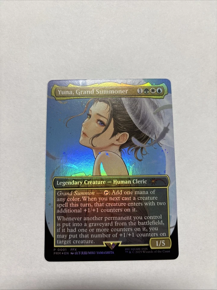 Yuna Grand Summoner Borderless Foil Promo - Image 1 of 2
