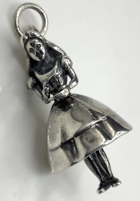 Шарнирная подвеска в виде Алисы в стране чудес ограниченное издание серебро Disney - Изображение 1 из 4