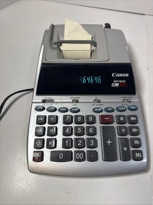 Canon MP18DII Printing Calculator Professional Tax 12 Digit 2 Color - TESTED - Image 1 of 3