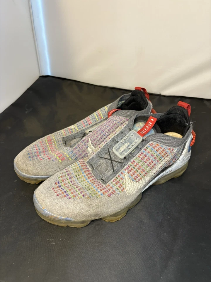 Nike Air Vapormax Flyknit FK MS cinza fumaça CZ9313-001 tamanho (feminino 12) (masculino 10) - Imagem 1 de 4