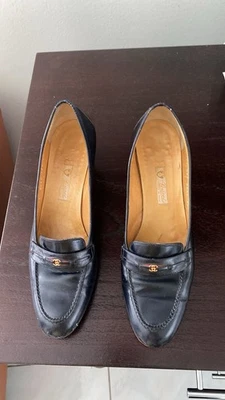 Винтажные туфли GUCCI темно-синий размер 9 (европейский размер 39,5 AA) - Изображение 1 из 4