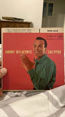 Harry Belafonte Calypso 1956 RCA Victor EPB-1248 7" 2-Record 45 RPM EP Foto 1 de 2