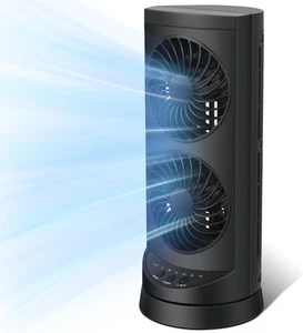 Personal Tower Cooling Fans that Blow Cold Air, Standing Small Desk Fan with ... - Picture 1 of 7