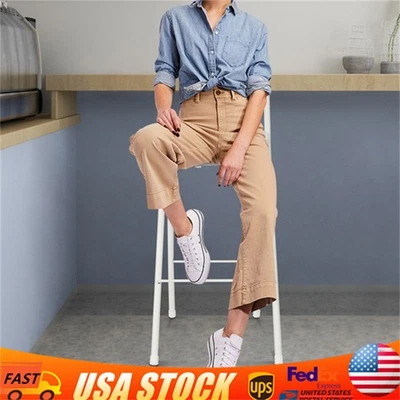 Silla Plegable Alta Silla Plegable Taburete Plegable Portátil con Respaldo Asiento 70cm Foto 1 de 4