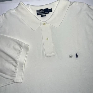 Polo Ralph Lauren Para Hombre Marfil Clásico Logo Polo Malla Camisa 4XLT-NUEVO SIN ETIQUETAS - Imagen 1 de 7