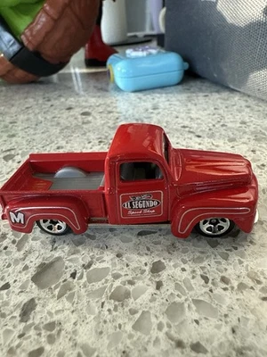 2023 HOT WHEELS '49 FORD F1 EL SEGUNDO SPEED SHOP RED 1:64 DIECAST 2 7/8" PICKUP - Image 1 of 2