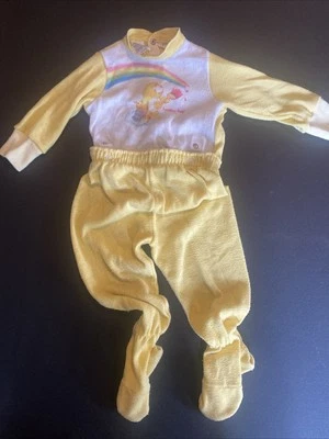 Pijamas amarillos vintage años 80 18 meses Funshine Bear Foto 1 de 4