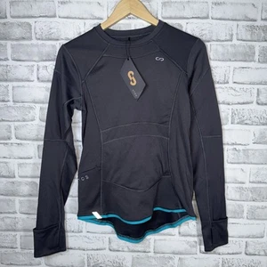 Camisa Oros Nova Crew manga larga pequeña gris carbono nueva con etiquetas - Imagen 1 de 8