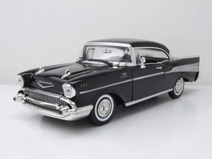 Chevrolet Bel Air Hardtop 1957 schwarz Modellauto 1:18 Motormax - Bild 1 von 9