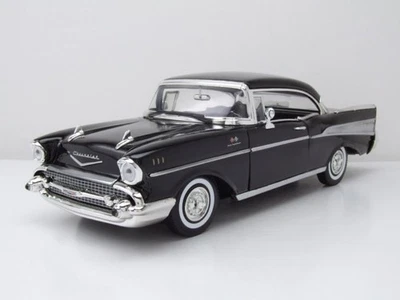 Chevrolet Bel Air Hardtop 1957 schwarz Modellauto 1:18 Motormax - Bild 1 von 4