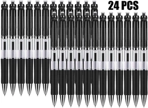 Penna Gel, GXR Penna a Scatto Punta Fine 0,5Mm a Inchiostro Gel Nera Penne (Conf - Foto 1 di 12